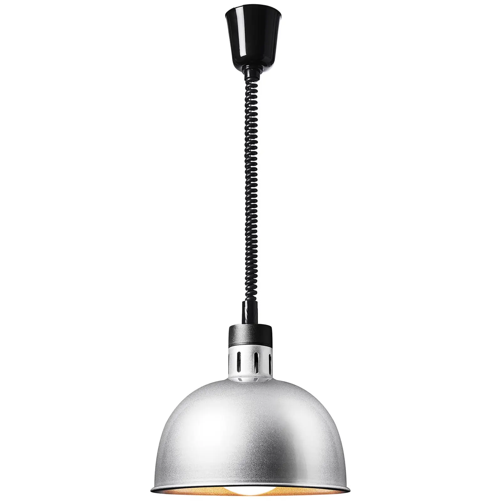 Нагревателна лампа - сребърна - 28,5 x 28,5 x 29 см - Royal Catering - стомана - регулируема височина