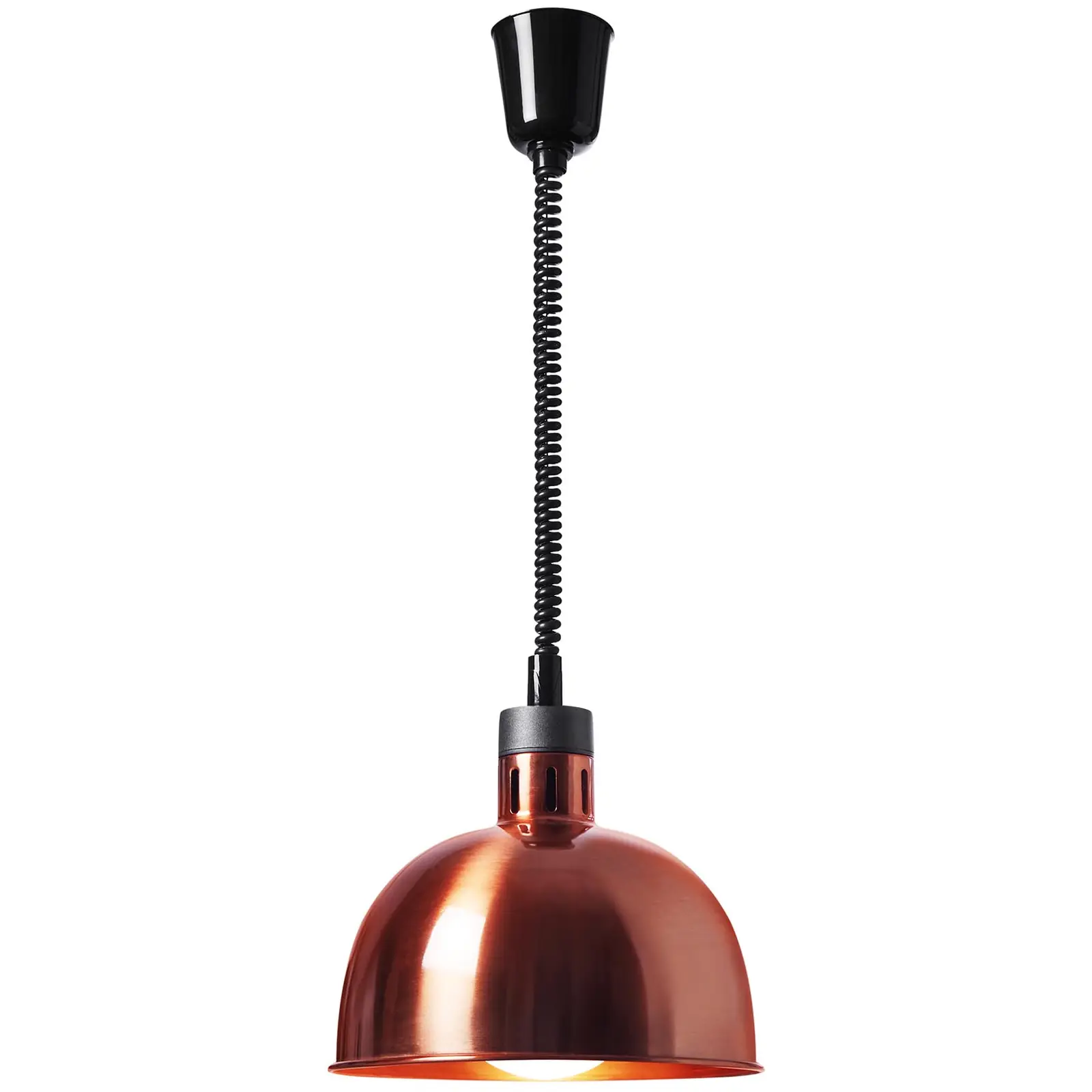 Нагревателна лампа - меден външен вид - 29 x 29 x 29 см - Royal Catering - стомана - регулируема височина