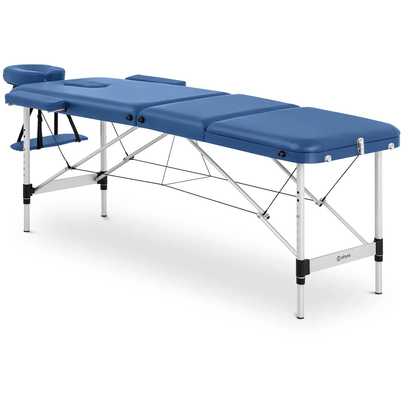 Сгъваема масажна маса - 185 x 60 x 60 - 81 см - 180 кг - Синя