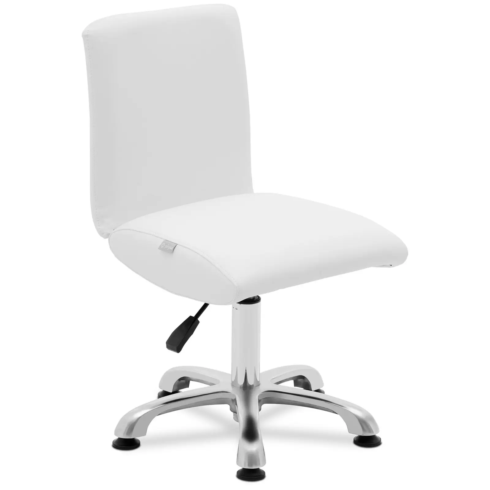 Работен стол с облегалка - 38 - 52 cm - 150 kg - бял