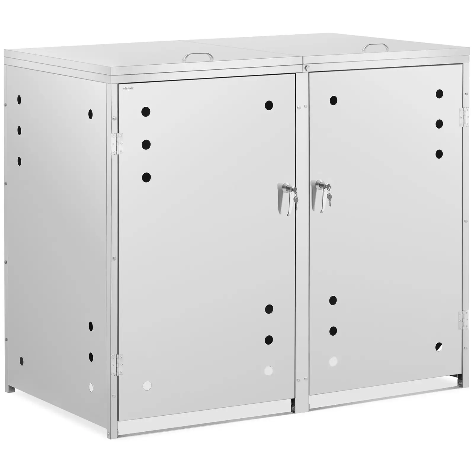 Кутия за съхранение на контейнери - 2 x 240 л - отвори за въздух
